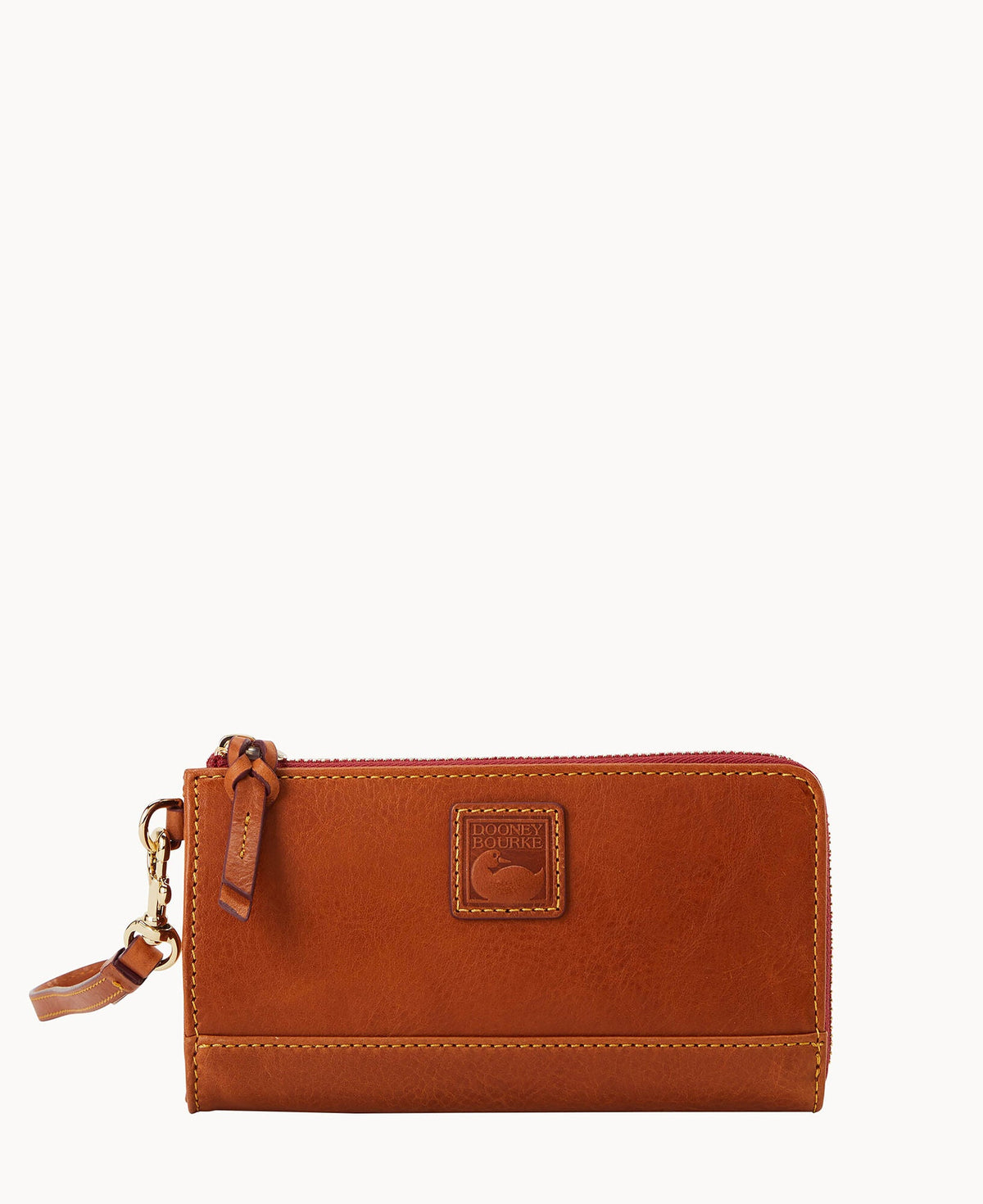 Florentine Folded Zip Wristlet - Natural