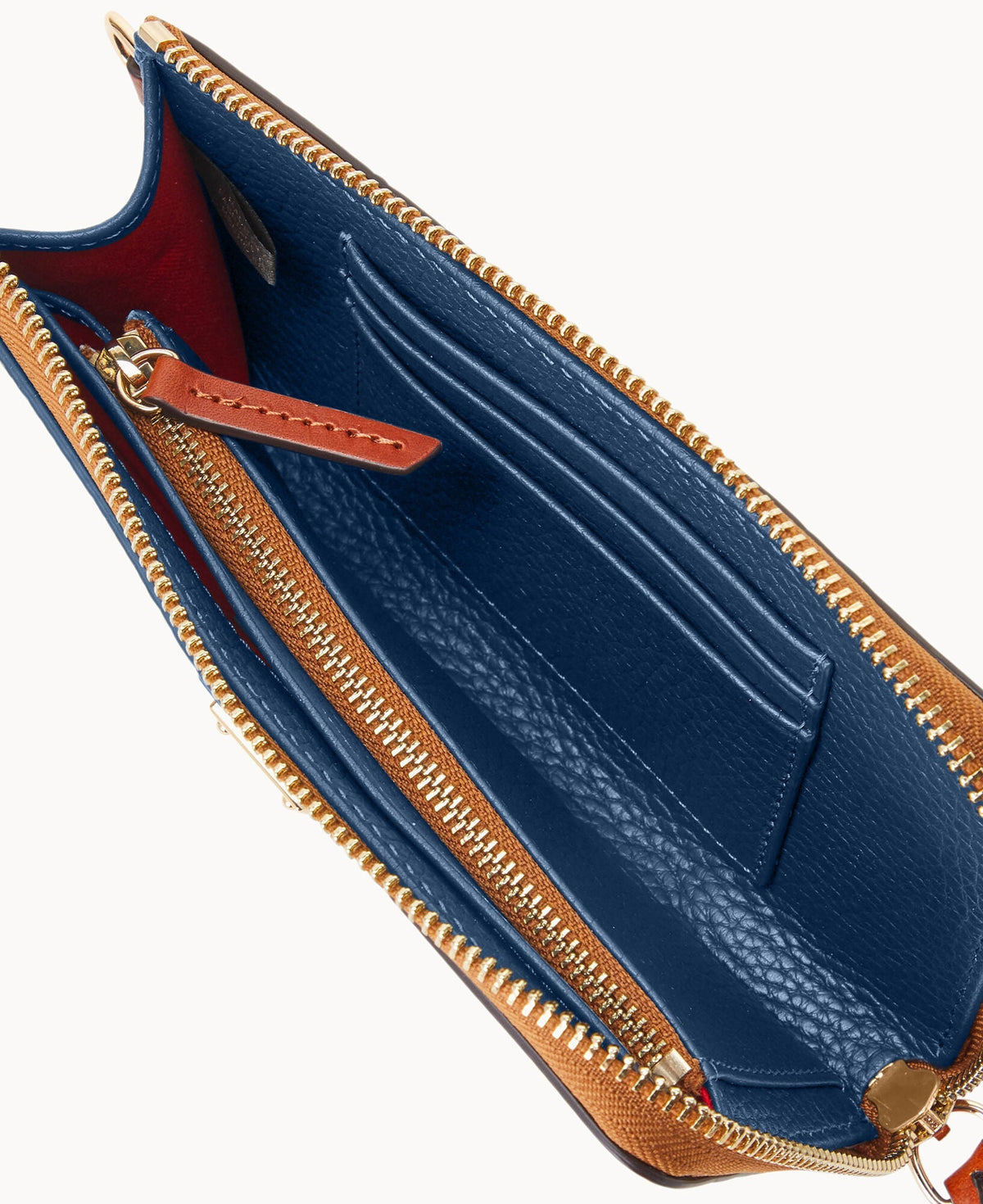 Pebble Grain Folded Zip Wristlet - Image 51