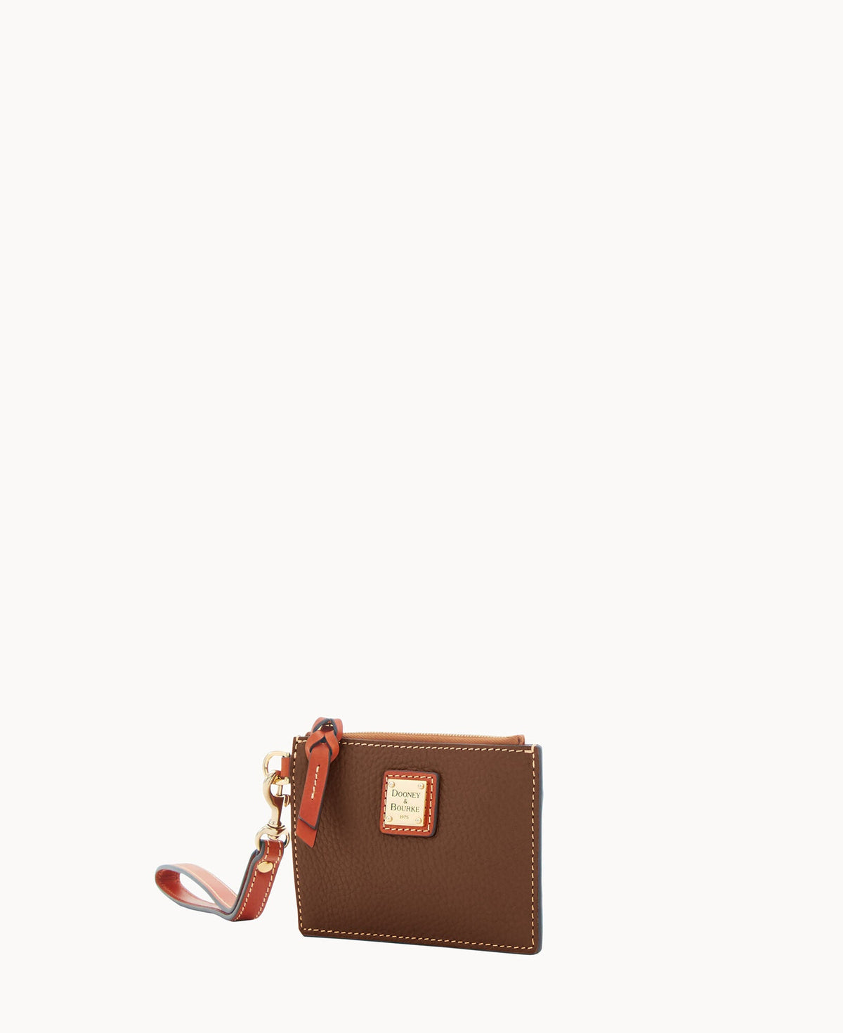 Pebble Grain Zip Top Card Case Wristlet - Image 46