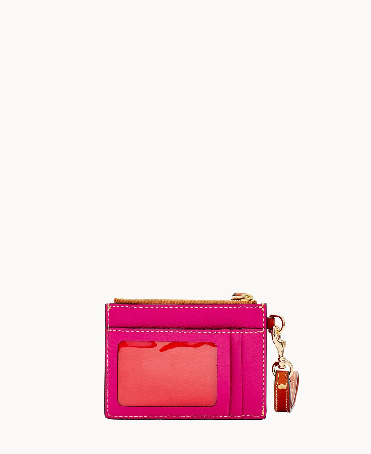 Pebble Grain Zip Top Card Case Wristlet - Image 72