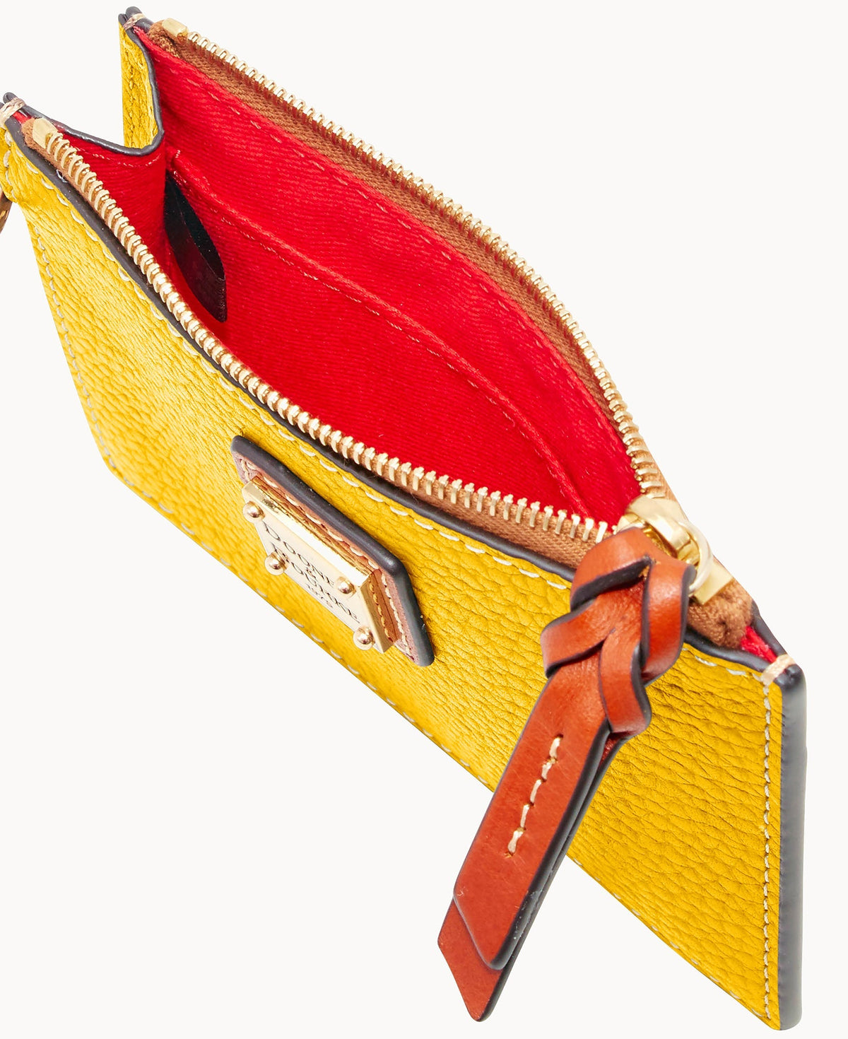 Pebble Grain Zip Top Card Case Wristlet - Image 122