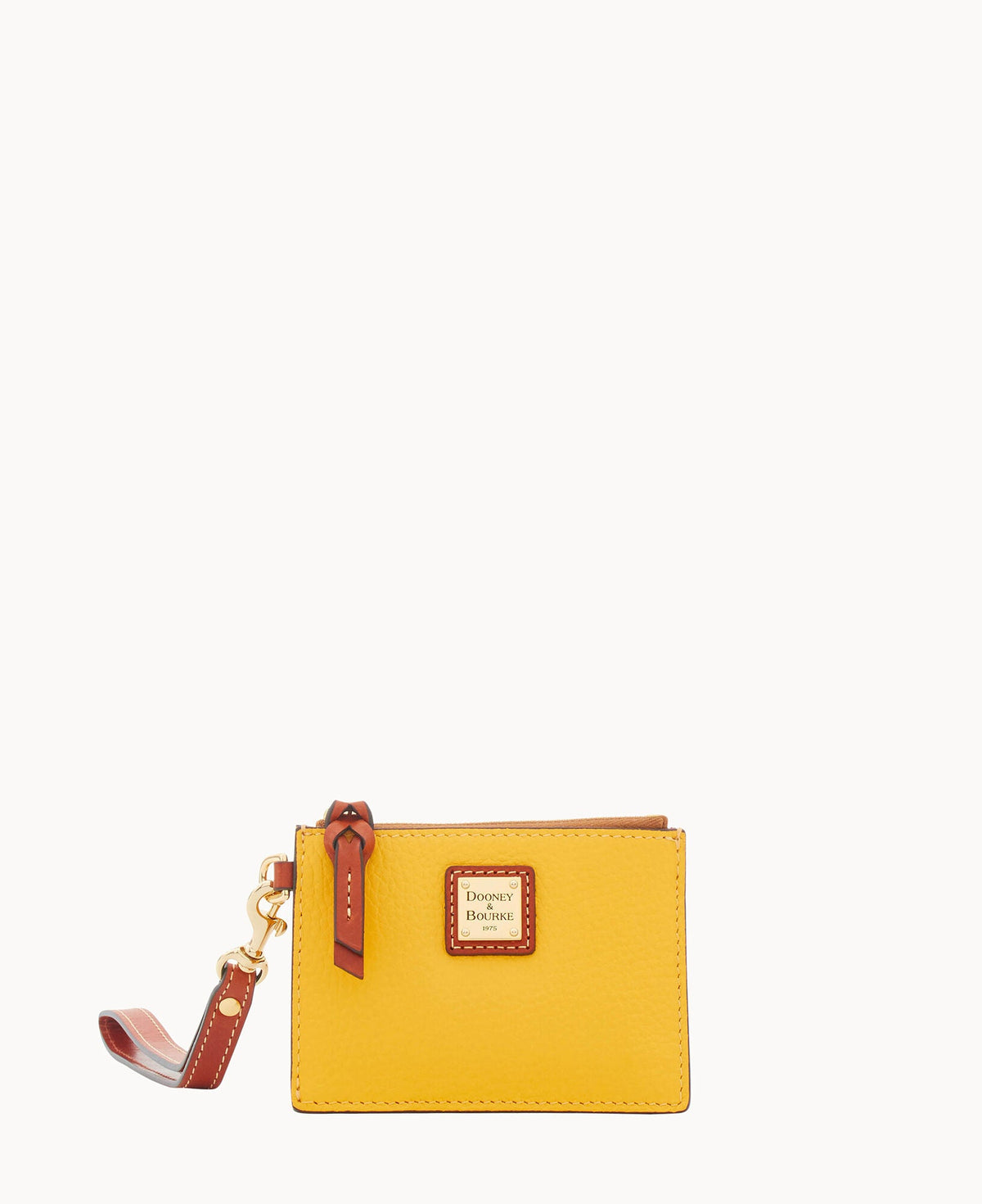 Pebble Grain Zip Top Card Case Wristlet - Dandelion