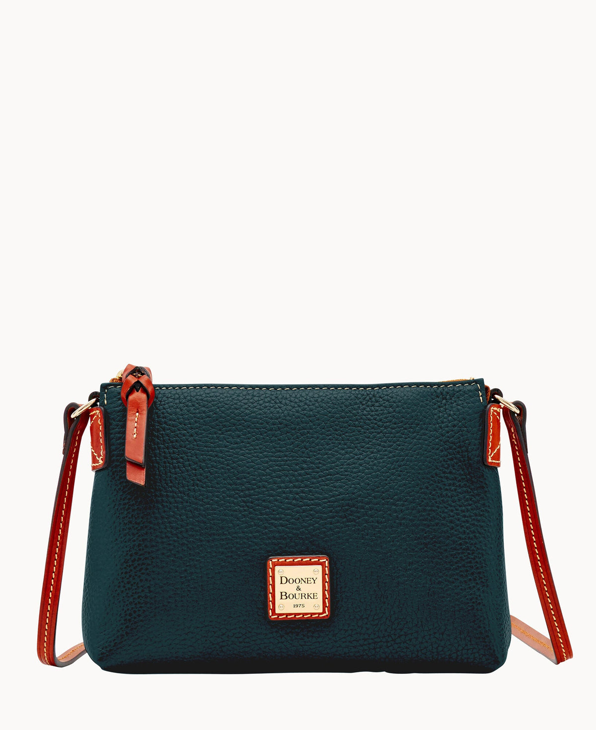 Pebble Grain Crossbody Pouchette - Forest