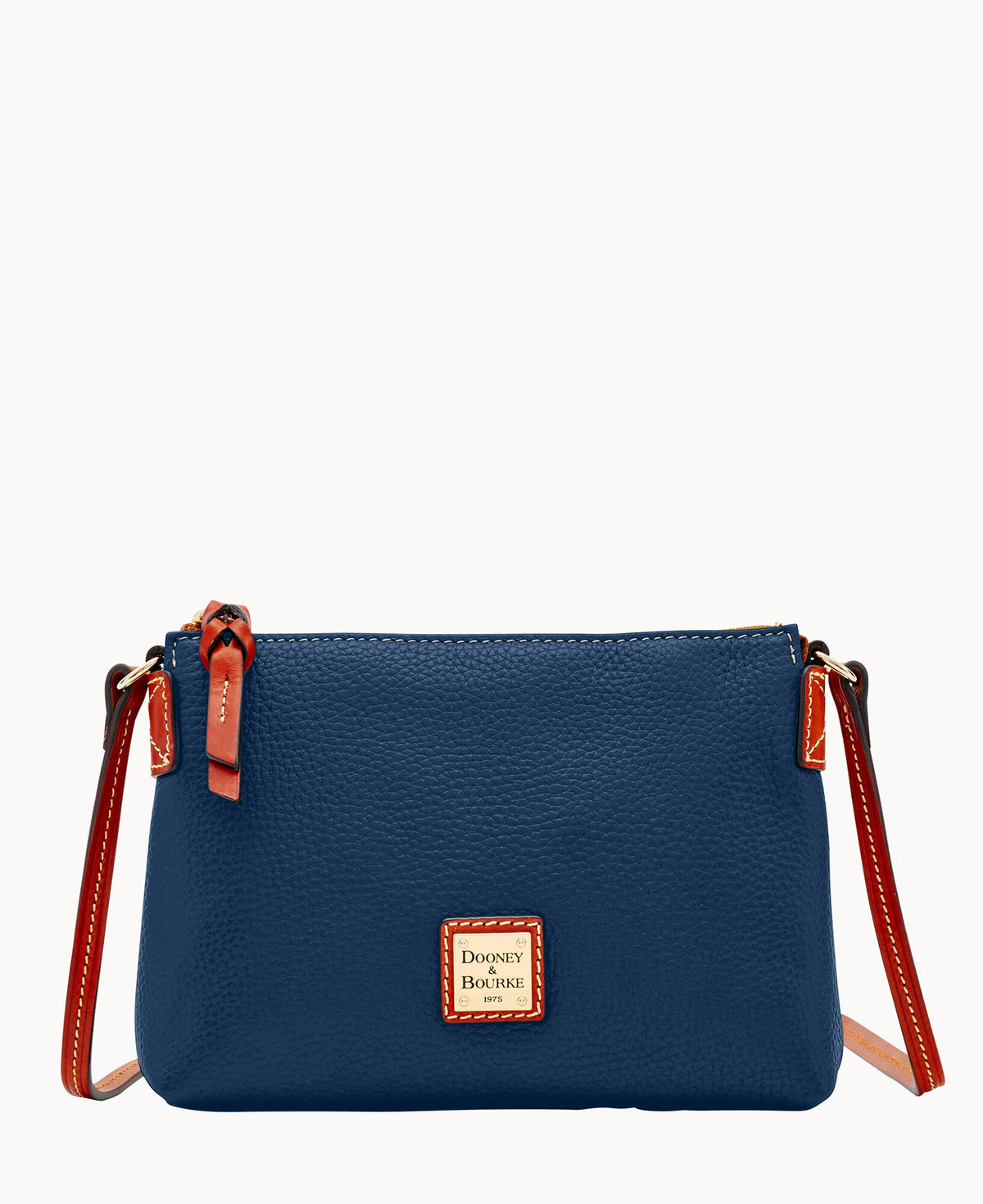 Pebble Grain Crossbody Pouchette - Jeans