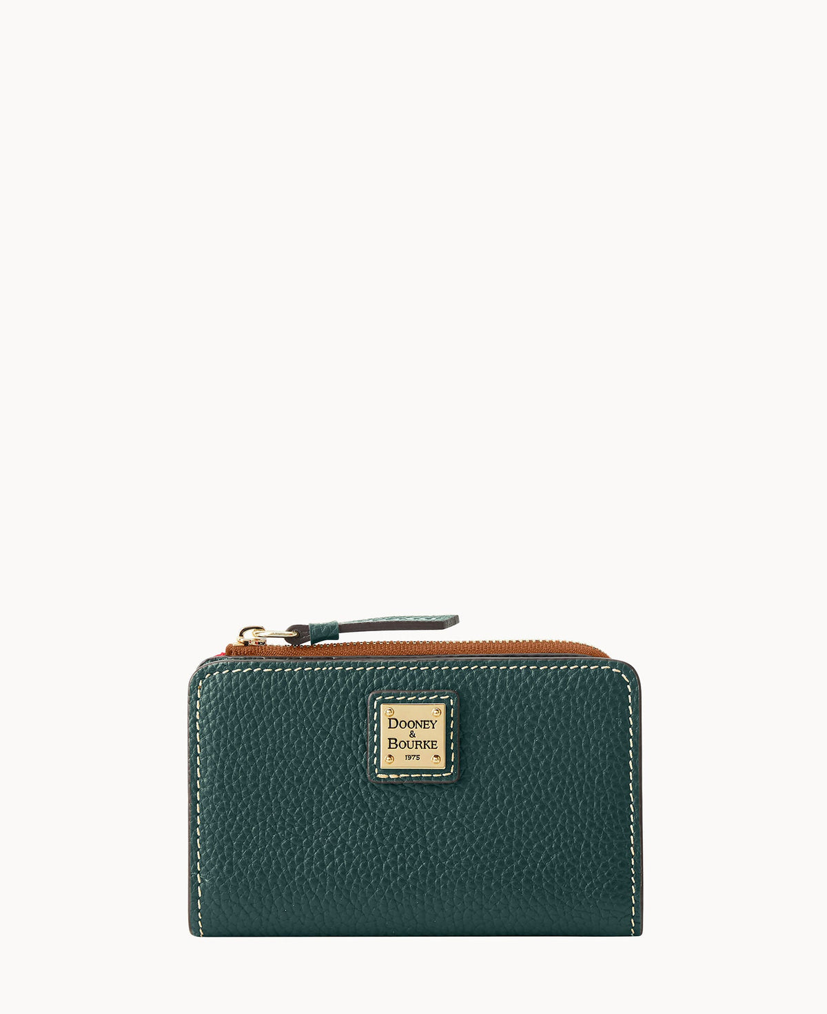 Pebble Grain Zip Credit Card Wallet 14 - Forest