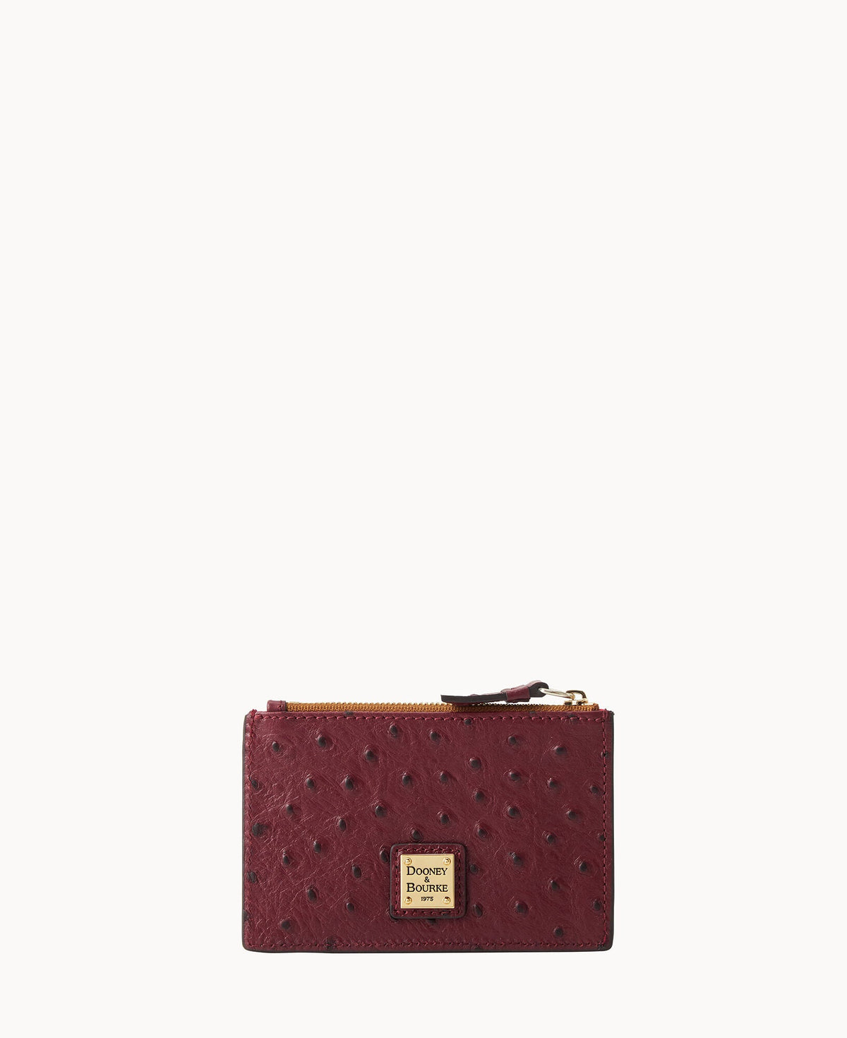 Ostrich Zip Credit Card Wallet 14