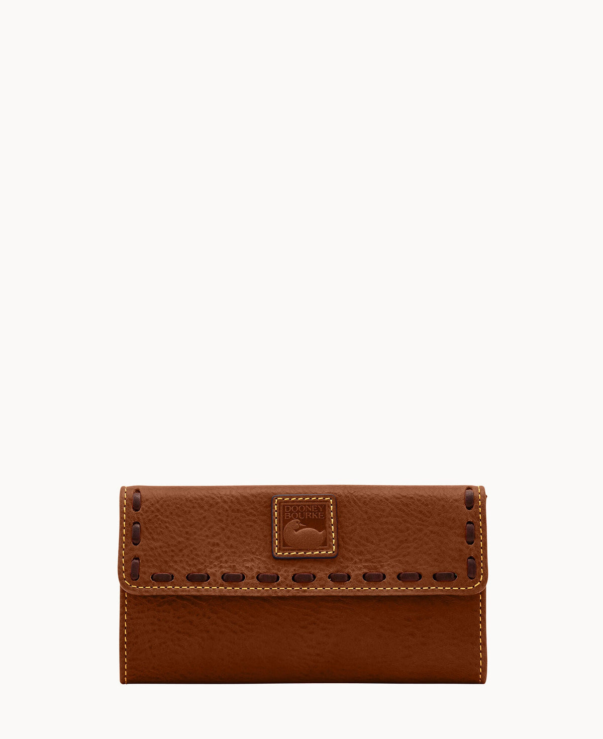 Florentine Continental Clutch - Chestnut