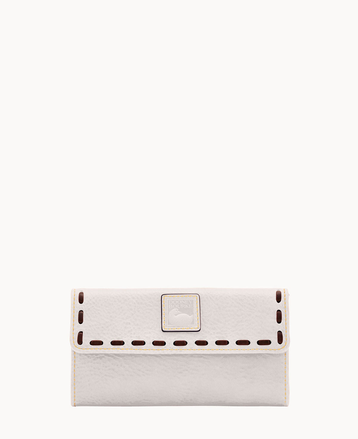 Florentine Continental Clutch - Ecru