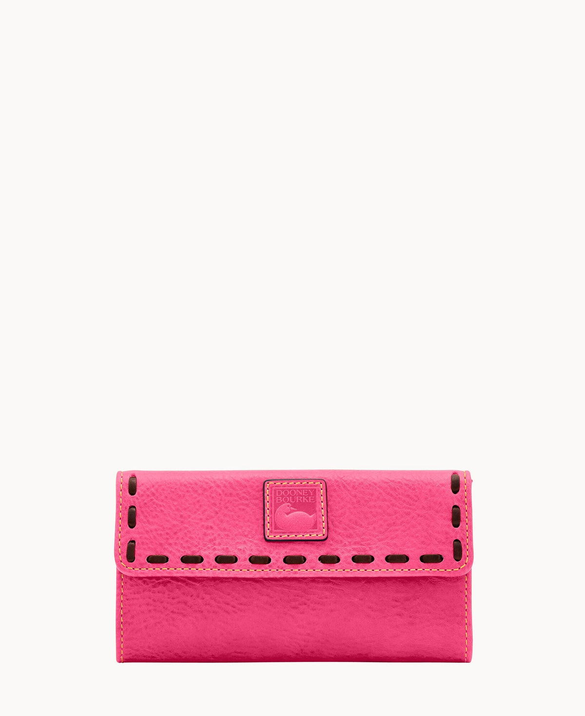 Florentine Continental Clutch - Fuchsia