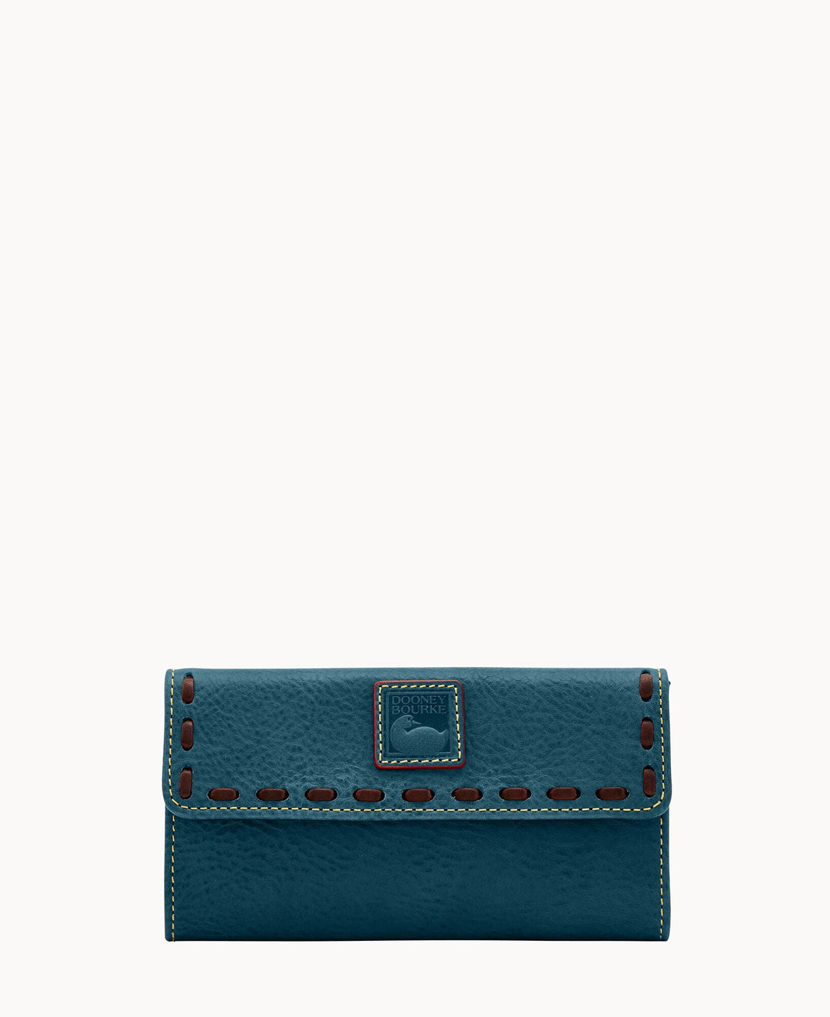 Florentine Continental Clutch - Teal