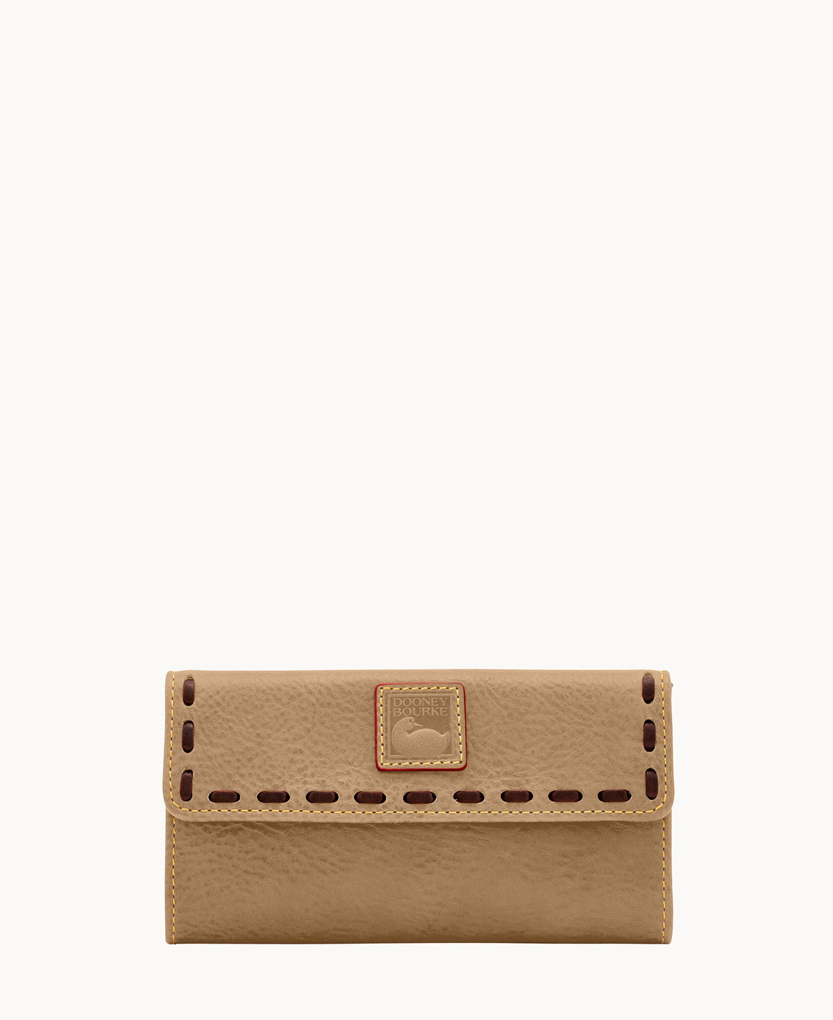 Florentine Continental Clutch - Light Taupe