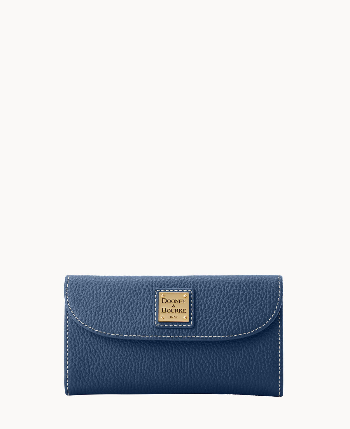 Lucca Leather Continental Clutch - Graphite