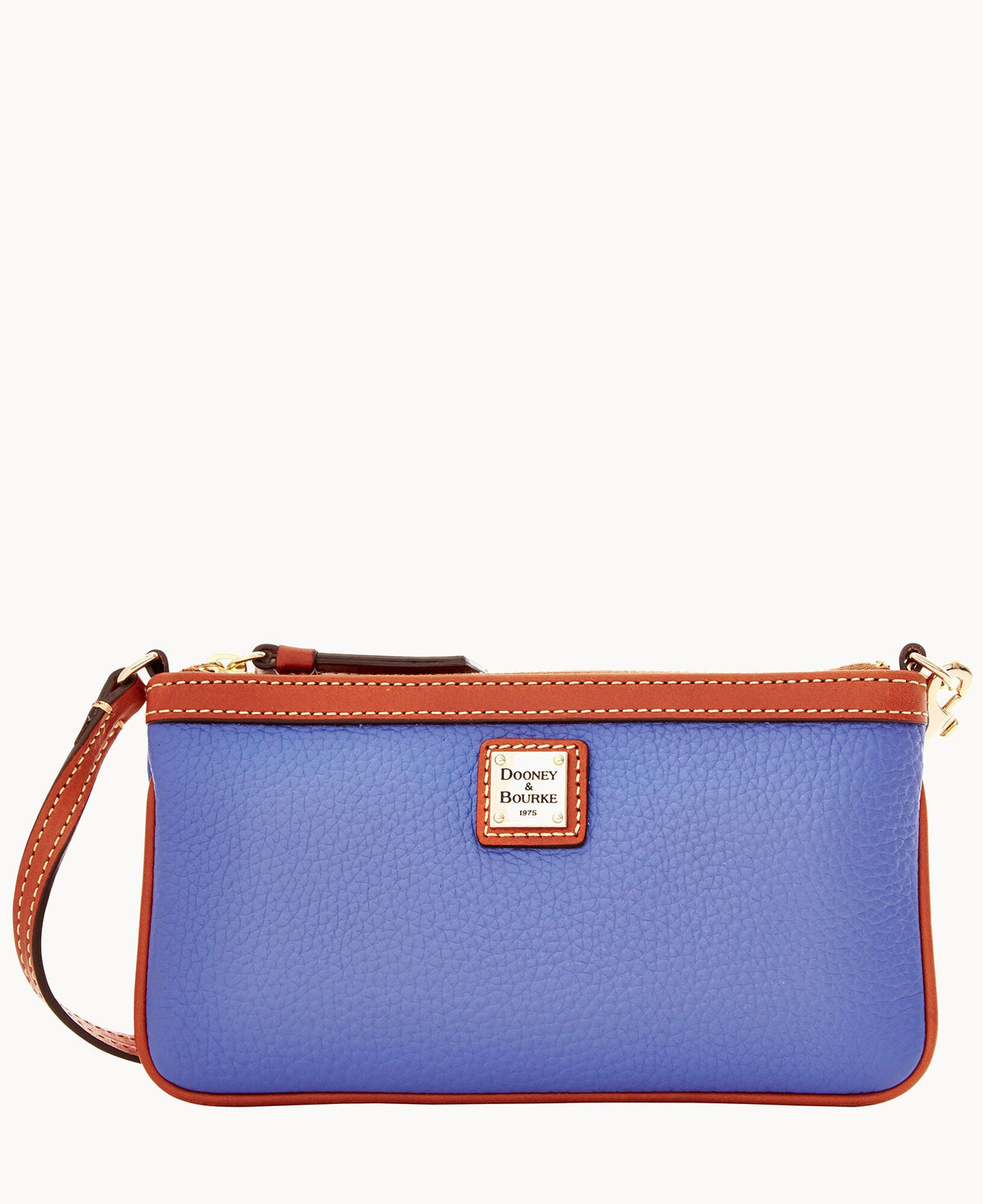 Pebble Grain Large Slim Wristlet - Lavender