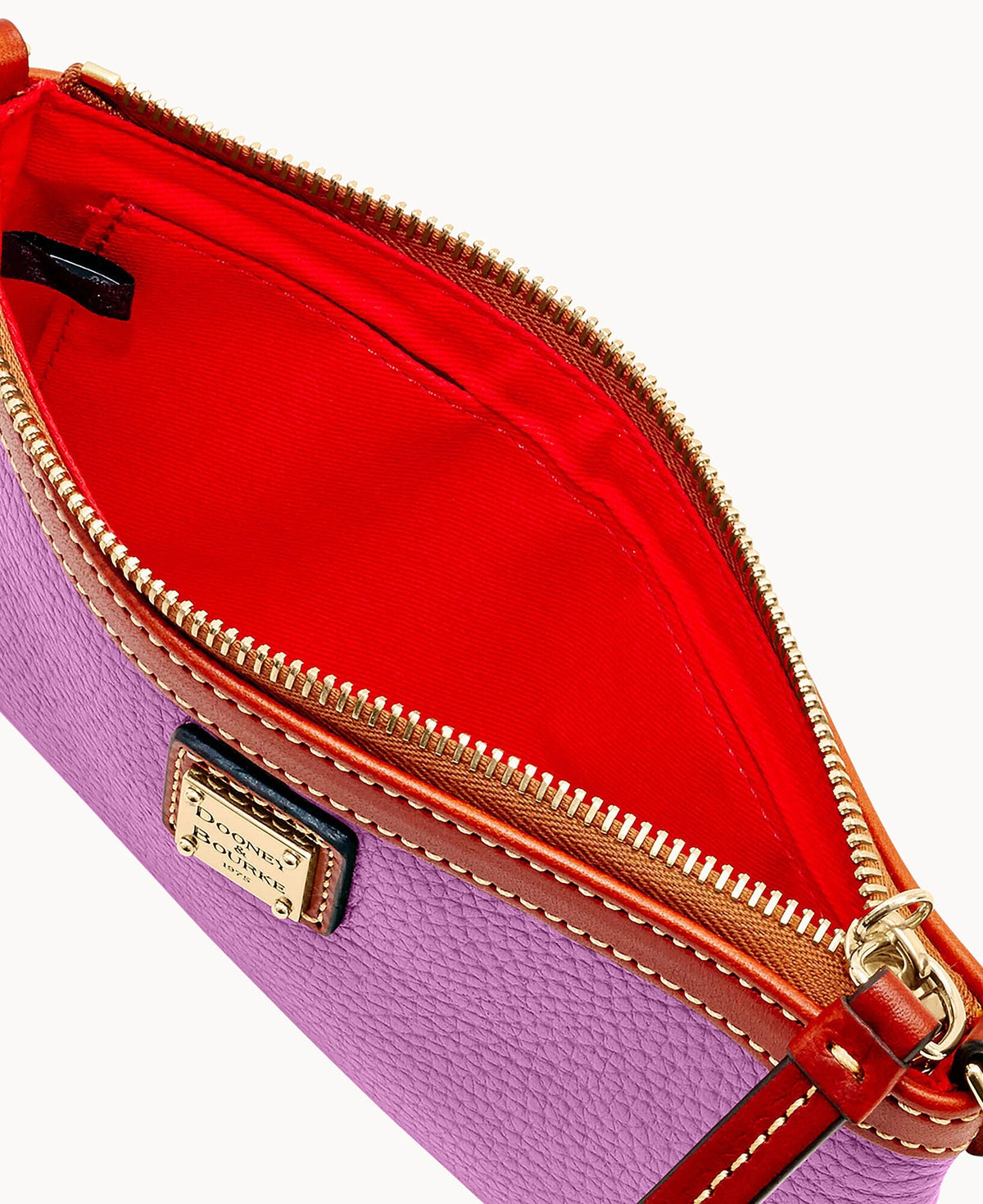 Pebble Grain Large Slim Wristlet - Image 57