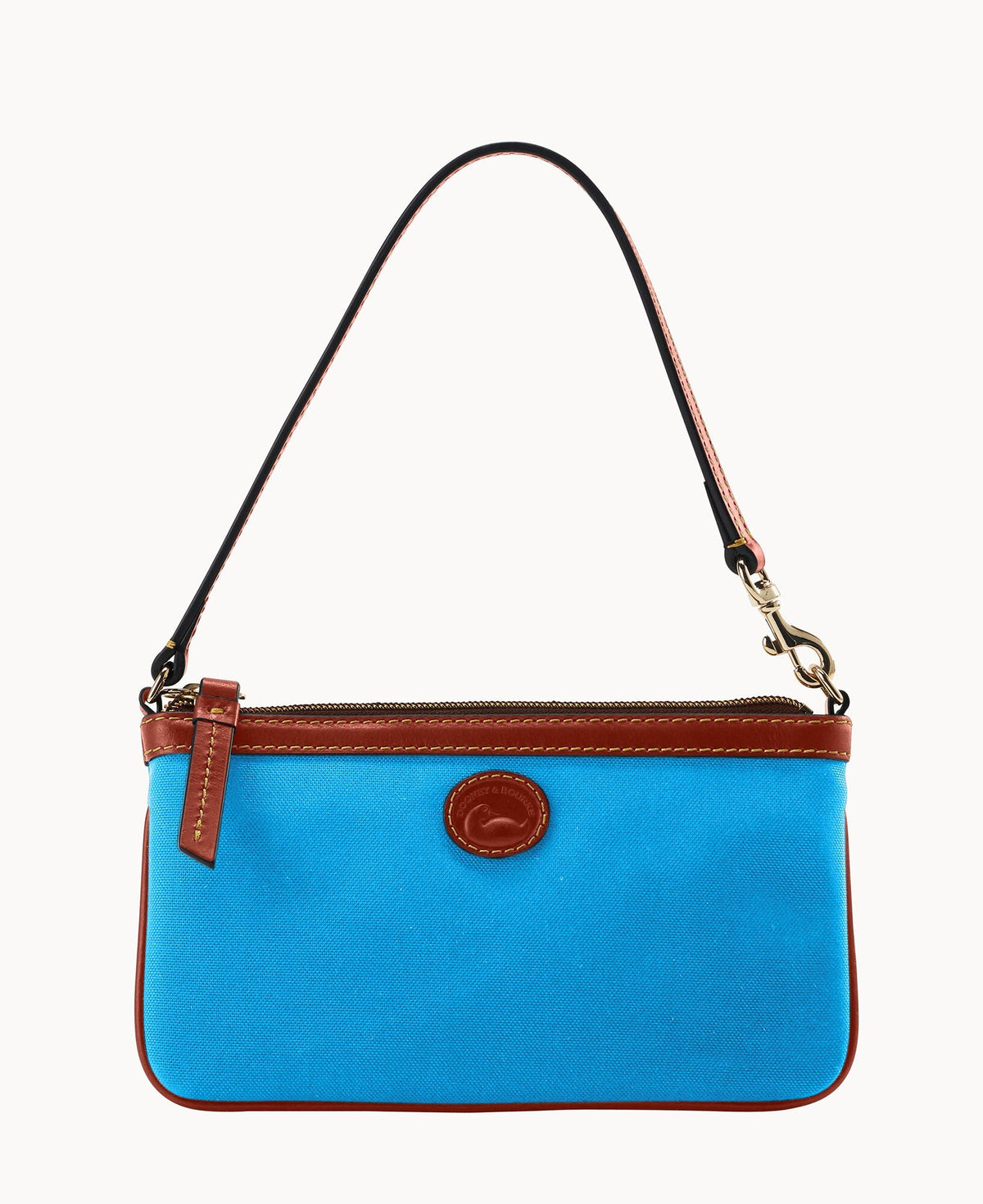 Nylon Large Slim Wristlet - Turquoise