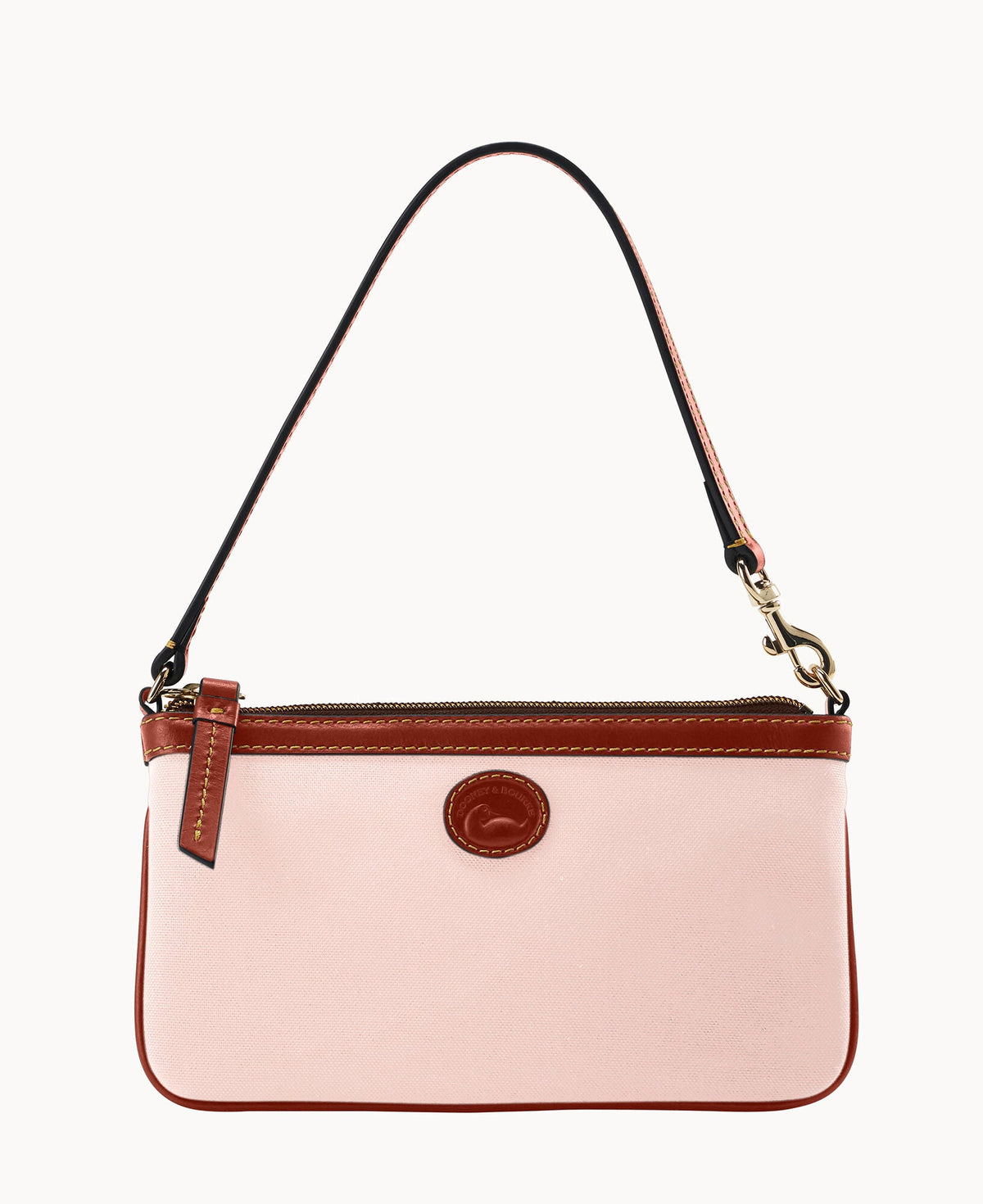 Nylon Large Slim Wristlet - Blush