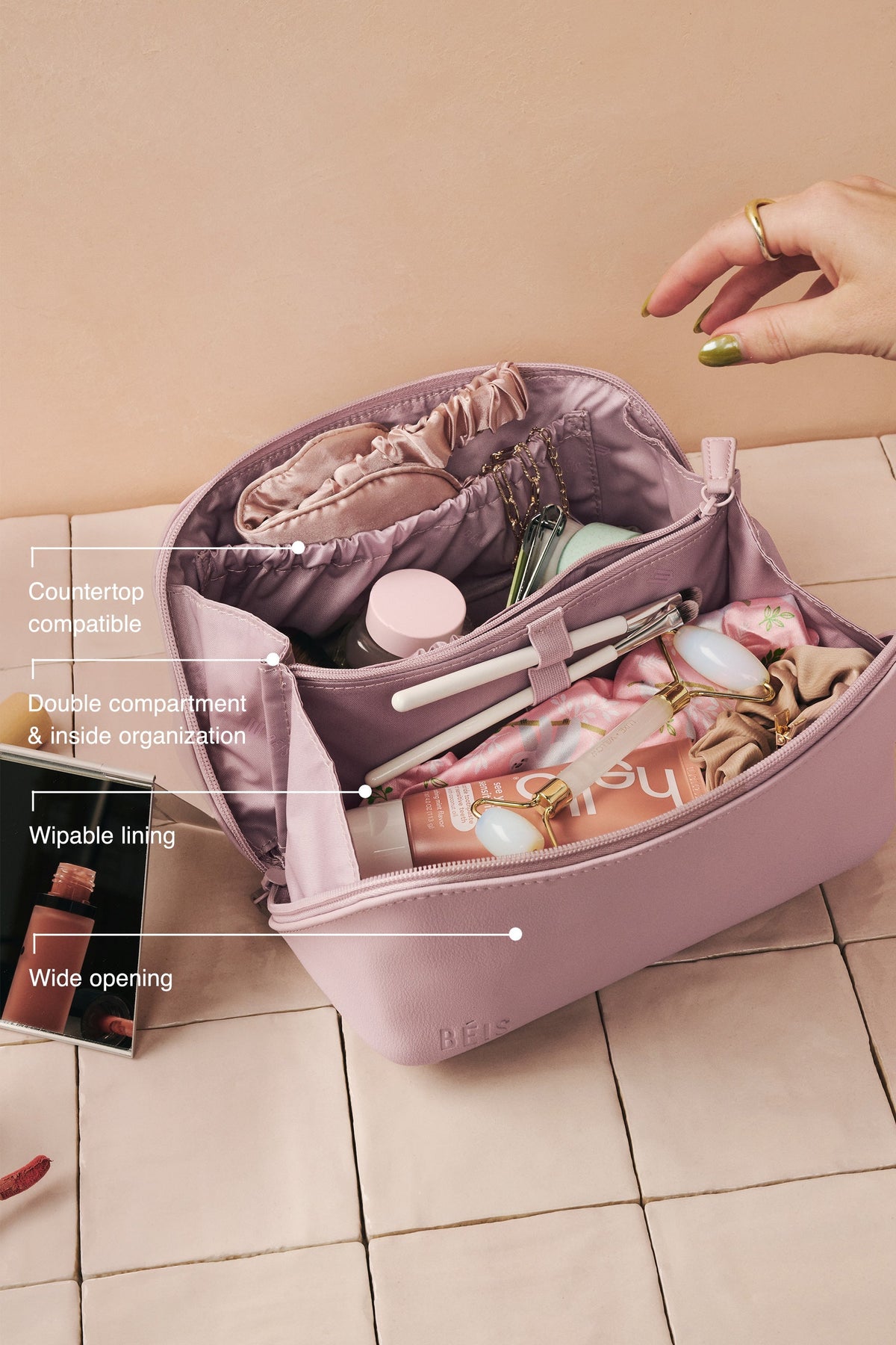 The Essential Toiletry Kit in Wicked Pink - Image 2