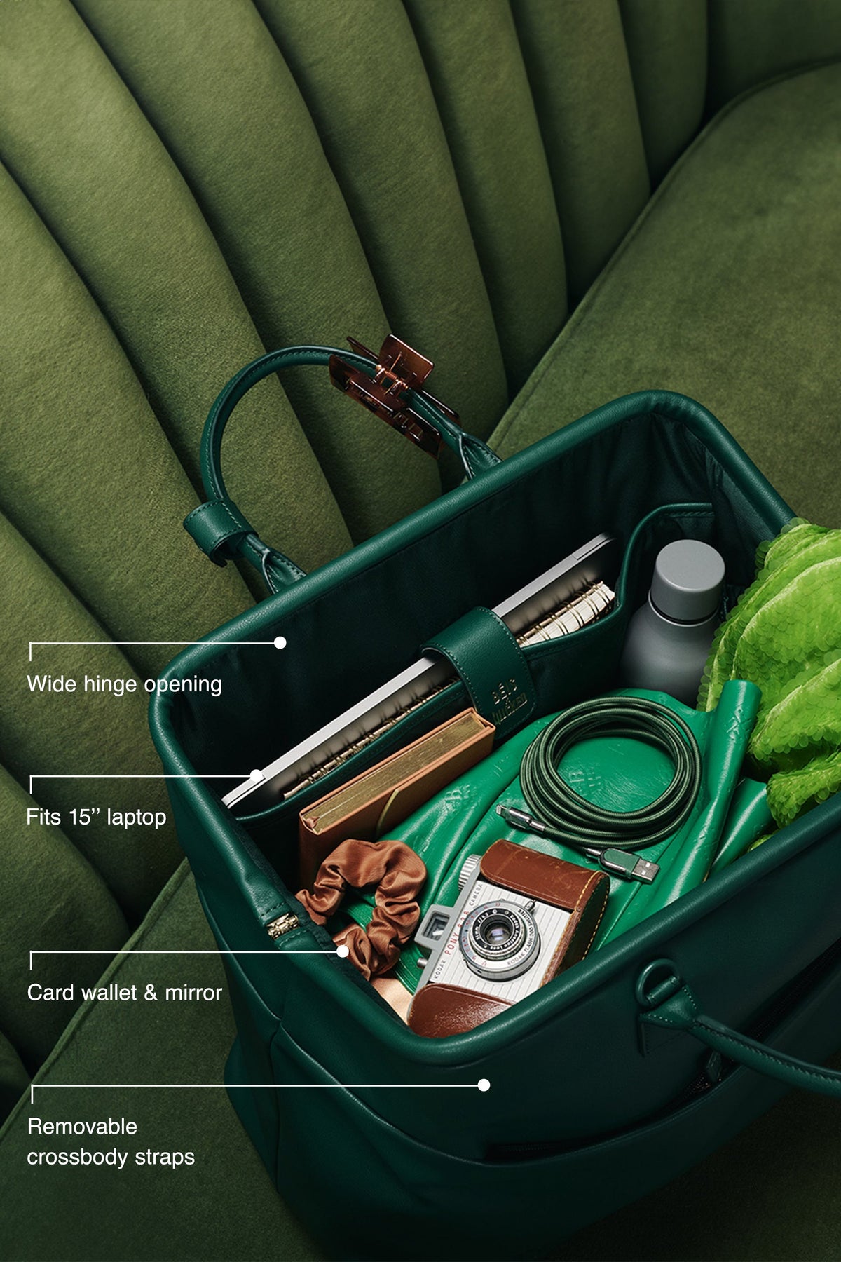 The Essential Weekender in Wicked Green - Image 2