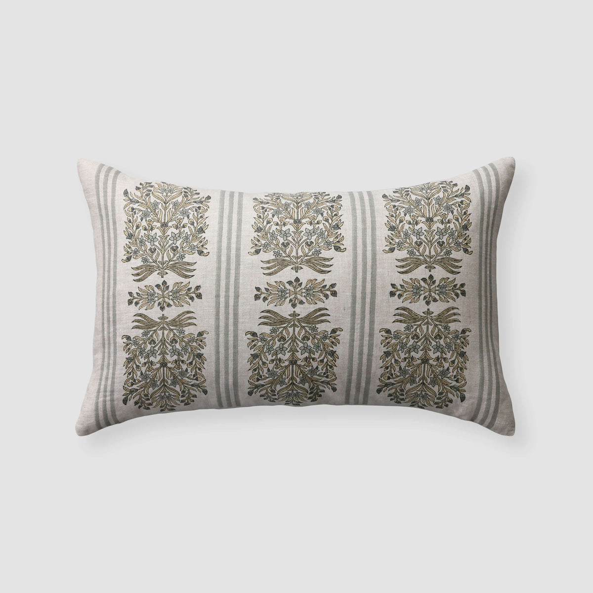 Zara Block Print Lumbar Pillow