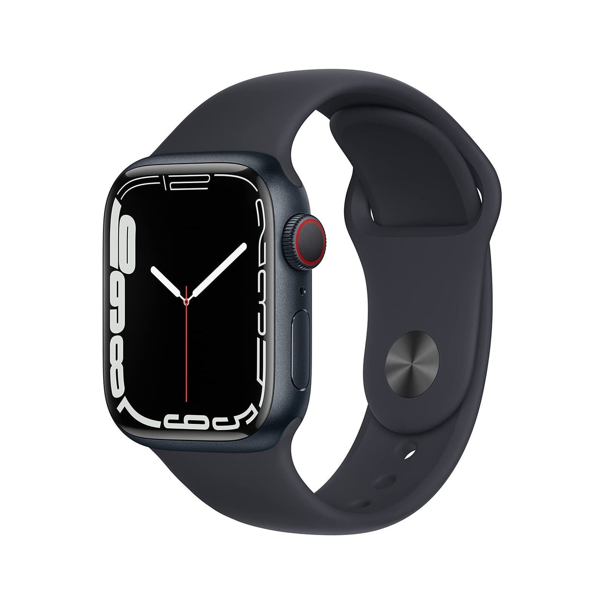 Apple Watch Series 7 GPS CEL 41MM - Midnight with Midnight Sport Band - MKH73LL/A - Image 2