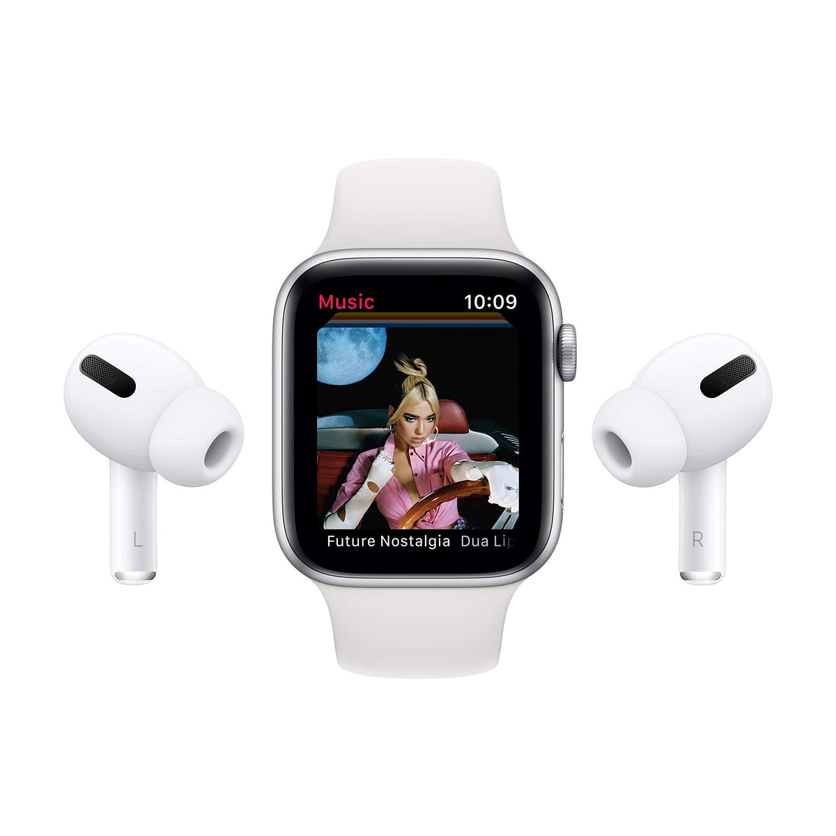 Apple Watch Series 6 (GPS, 40mm) - Silver Aluminum Case with White Sport Band - MG283LL/A - Image 6