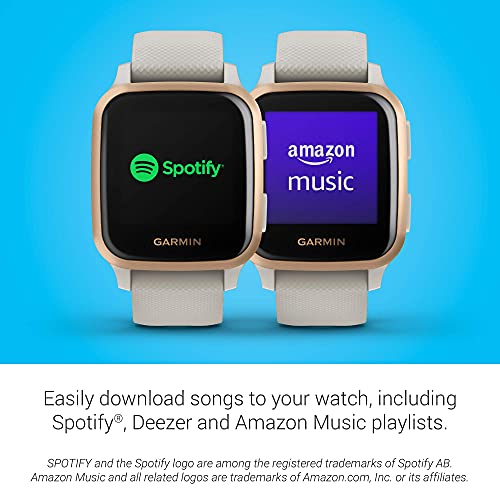 Garmin Venu Sq Music Edition GPS Smartwatch 33mm - Light Sand - 010-02426-01 - Image 4