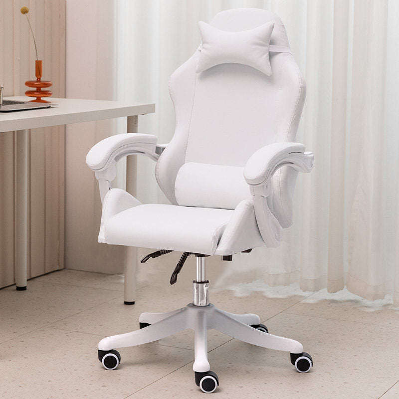 Ergonomic Reclining Esports Computer Chair - White without feet