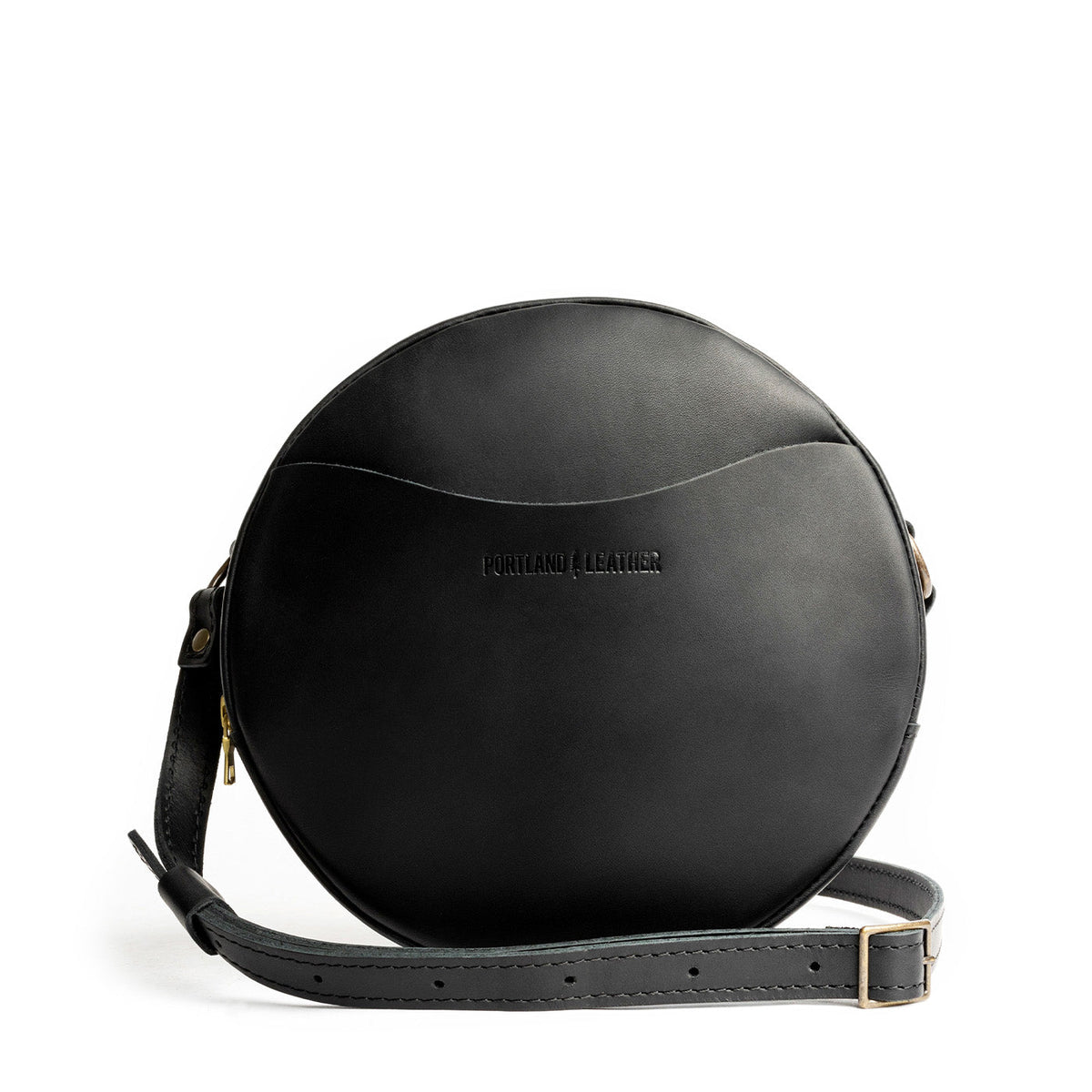 'Almost Perfect' Circle Crossbody - Black / Large