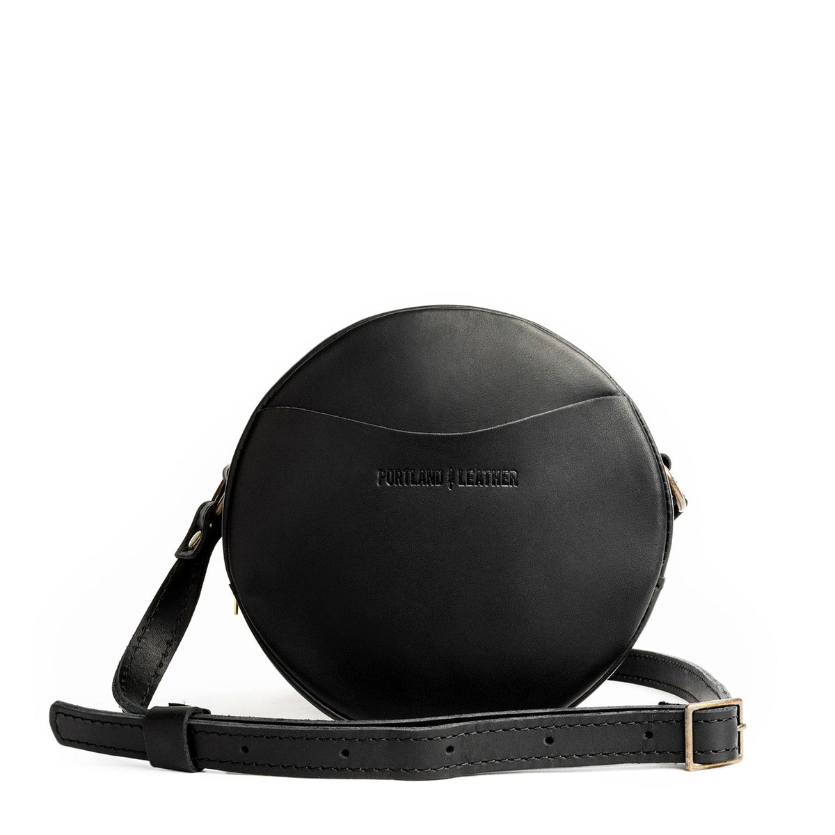 'Almost Perfect' Circle Crossbody - Black / Small