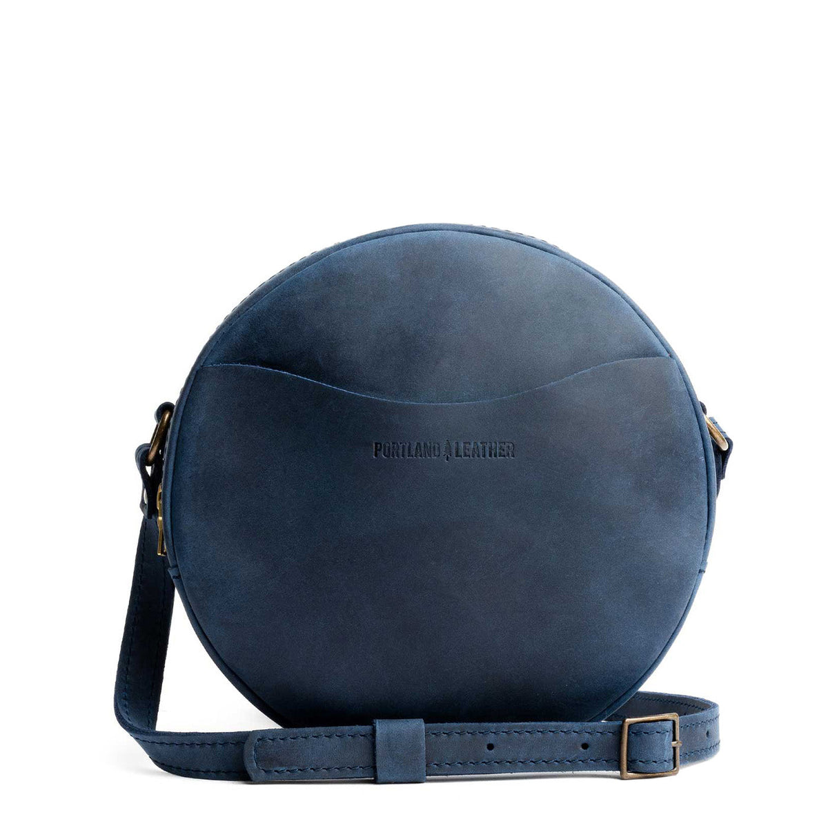 'Almost Perfect' Circle Crossbody - Deep Water / Large