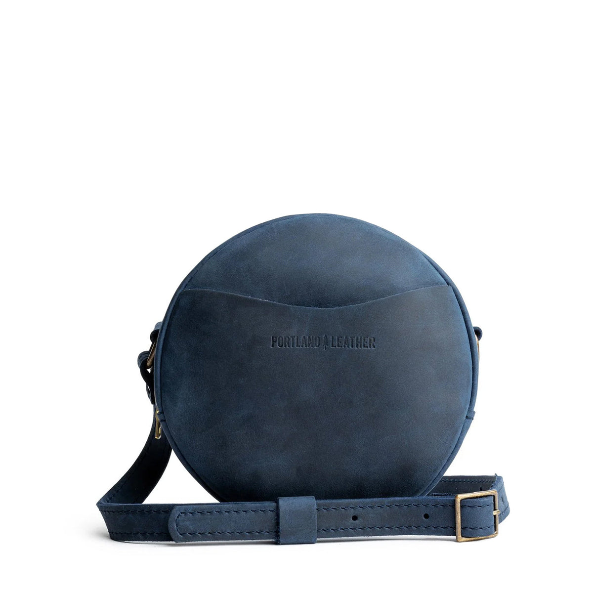 'Almost Perfect' Circle Crossbody - Deep Water / Small