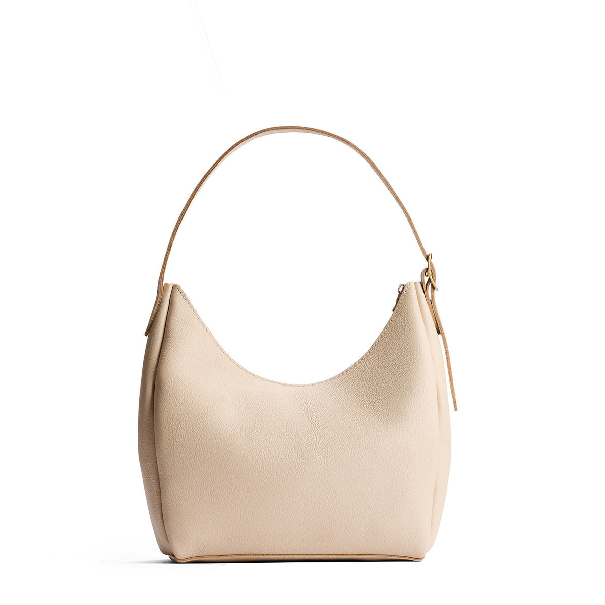 Aspen Shoulder Bag - Pebbled Bone / Medium
