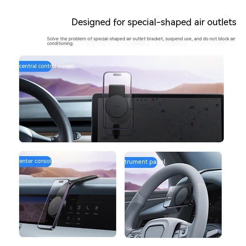 Magnetic Bendable 15W Wireless Car Phone Holder - Image 4