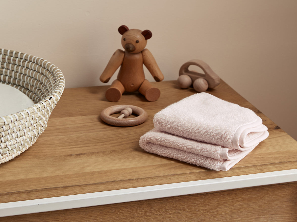 Organic Baby Washcloth (Blush) - Image 2