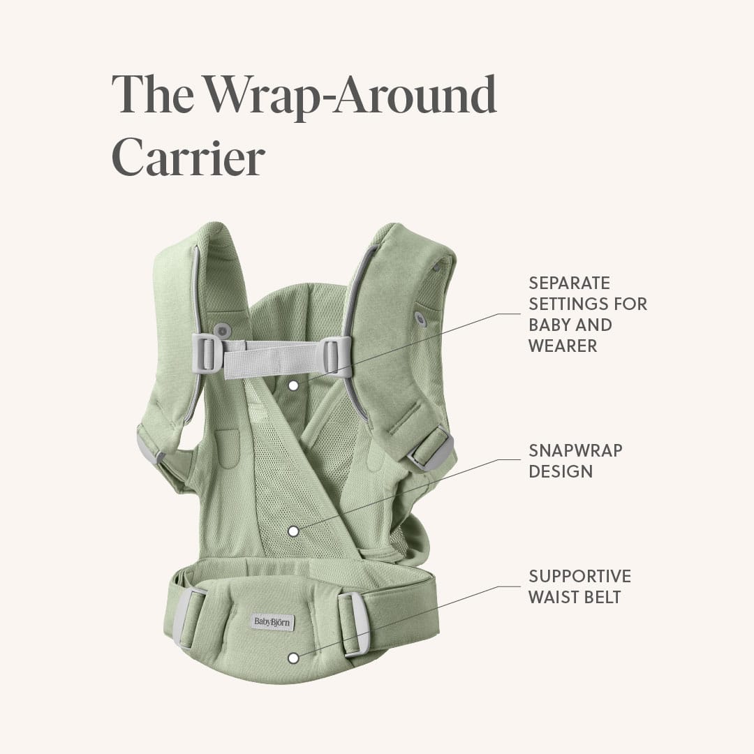 BabyBjörn Baby Carrier Hold - Woven, Sand Gray - Image 3