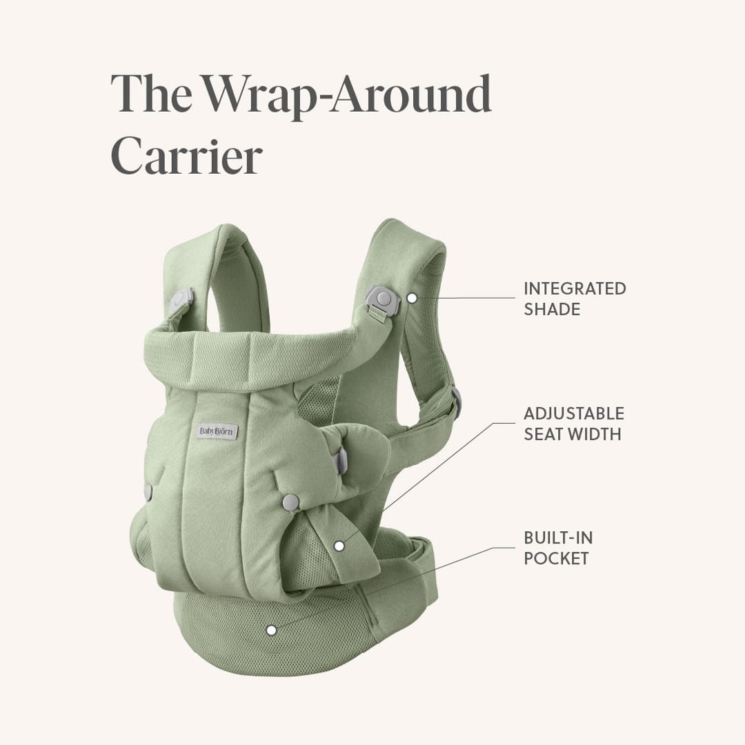 BabyBjörn Baby Carrier Hold - Woven, Sand Gray - Image 2