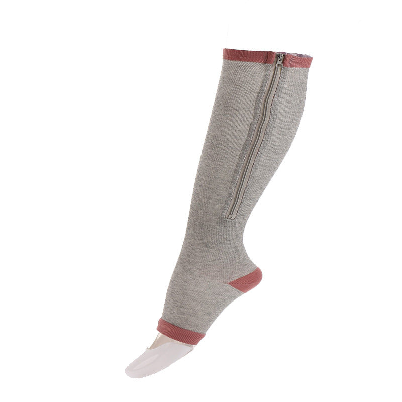 Sports Toe Compression Socks - Gray