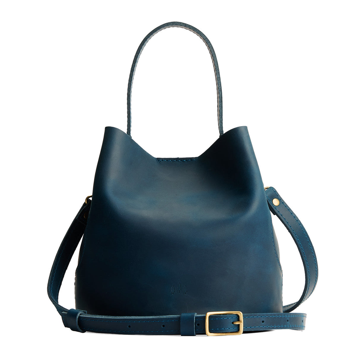 'Almost Perfect' Belle Bucket Bag - Westward Blue / Large