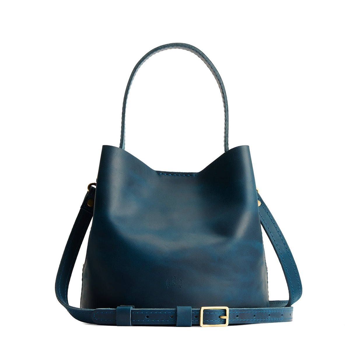 'Almost Perfect' Belle Bucket Bag - Westward Blue / Small