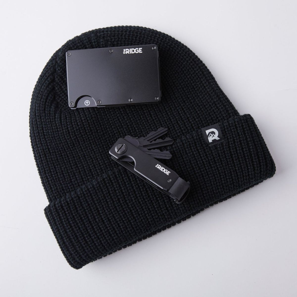 Ridge Classic Cuffed Beanie - Royal Black - Image 6