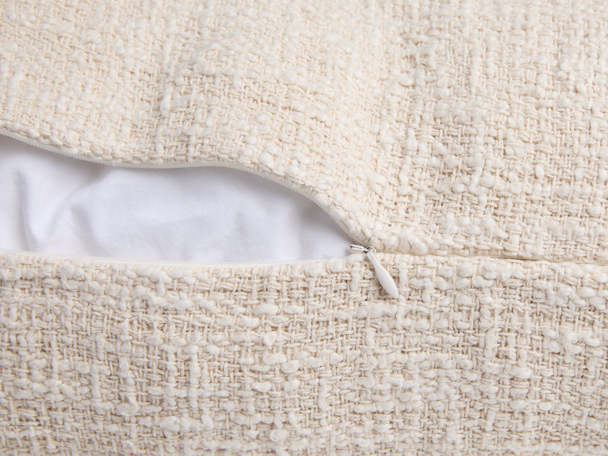 Boucle Body Pillow Cover (Cream) - Image 3