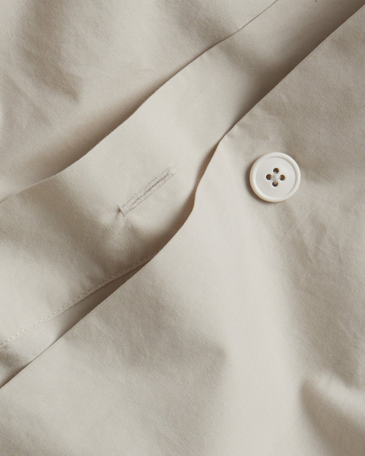 Brushed Cotton Duvet Cover Set - Bone K/CK - Image 3