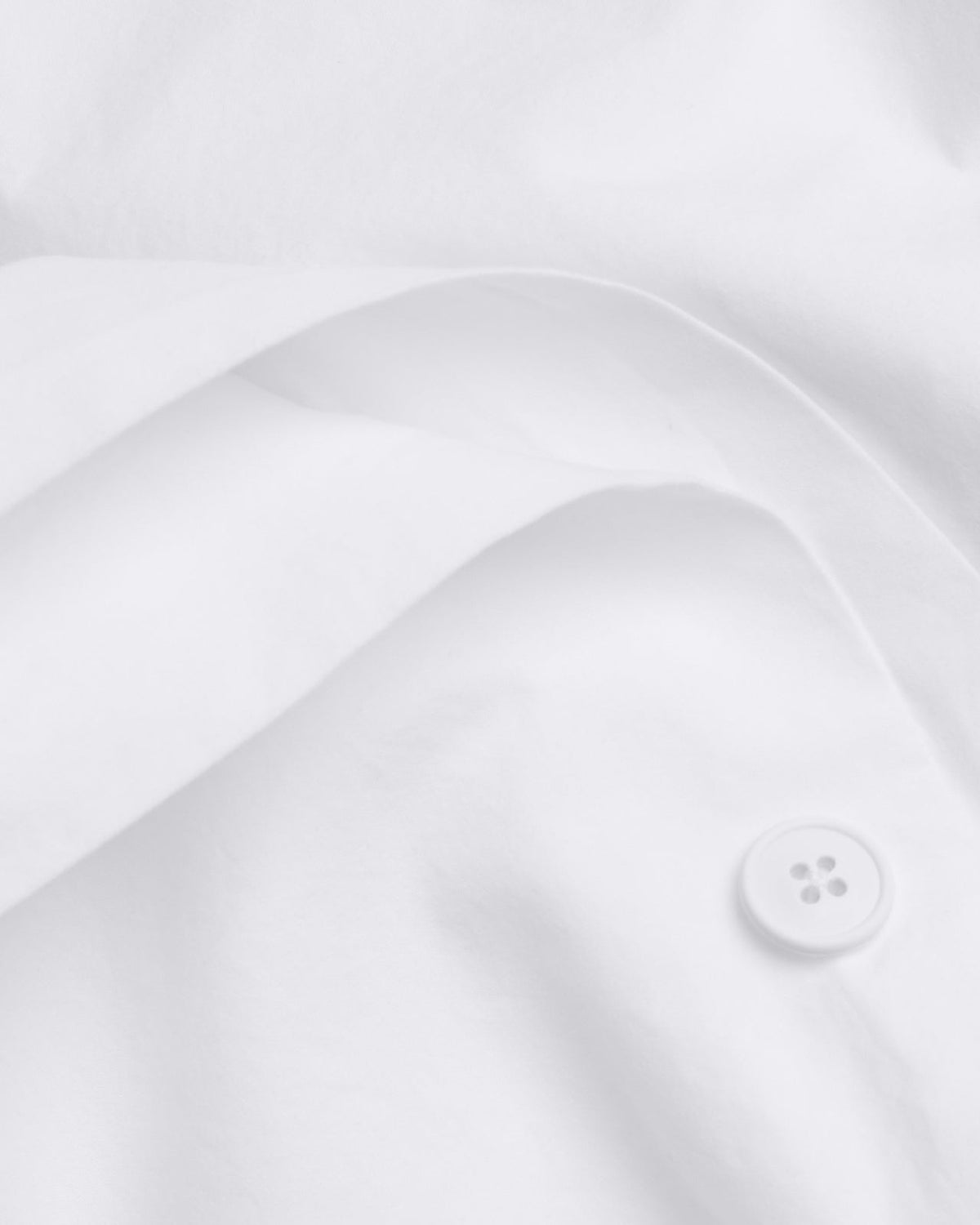 Brushed Cotton Duvet Cover Set - White F/Q - Image 3