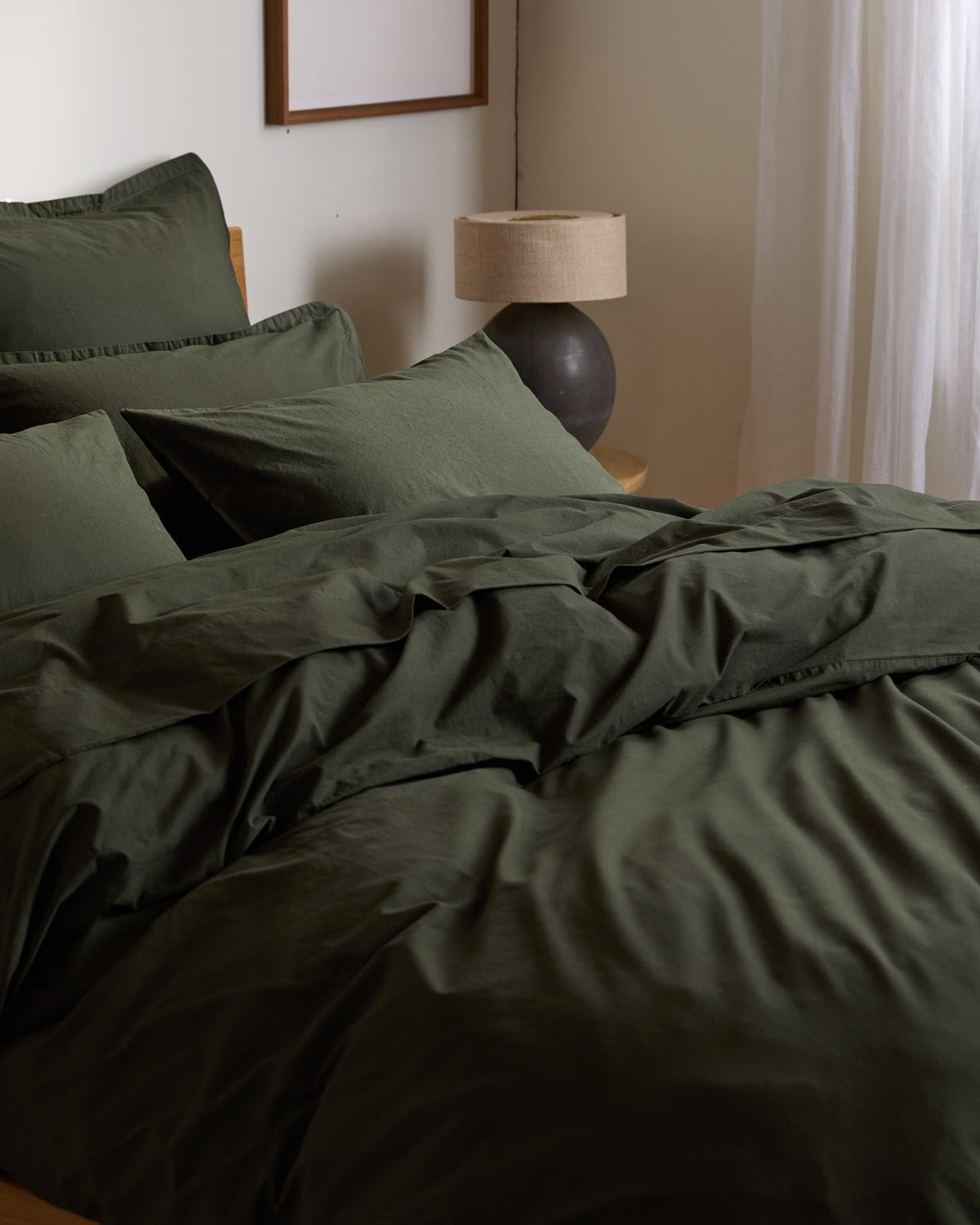 Brushed Cotton Top Sheet (Evergreen) - Image 2