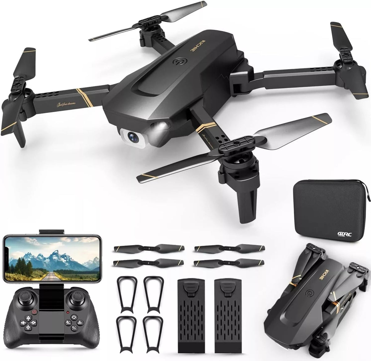 4DRC V4 Foldable Mini Drone with 4K/1080P HD Camera
