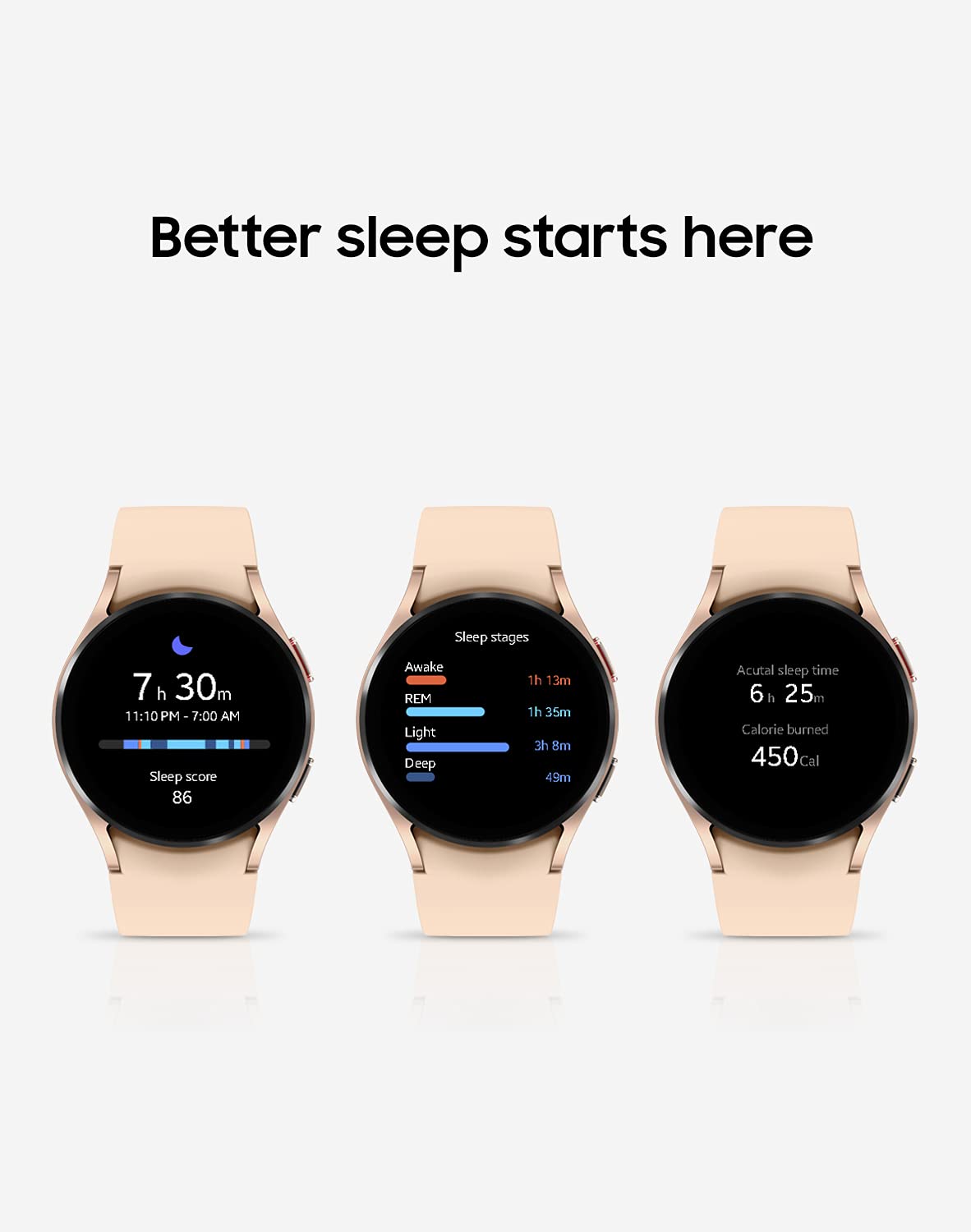 Samsung Galaxy Watch 4 Smartwatch 40mm GPS - Pink Gold - SM-R860NZDDXAA - Image 3