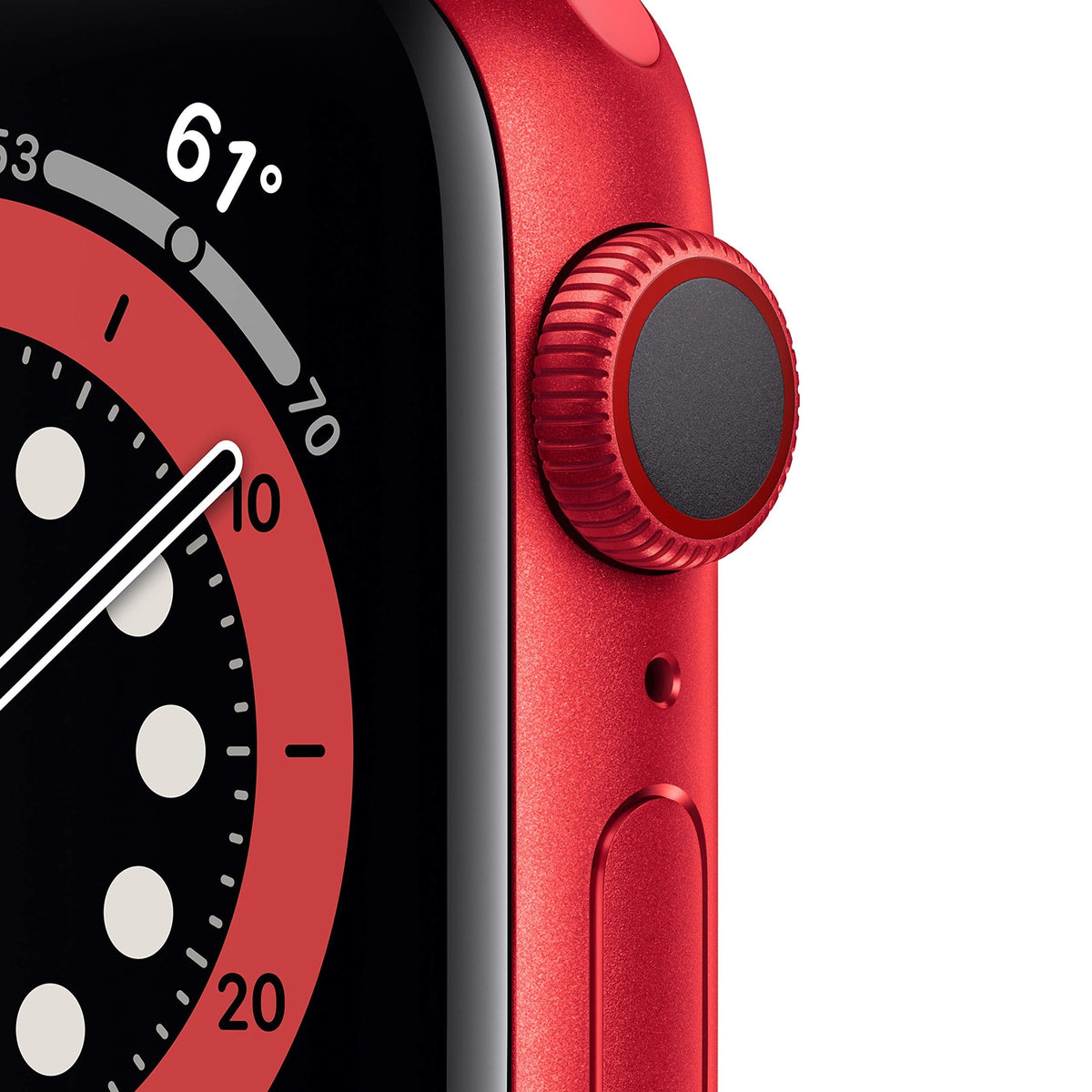 Apple Watch Series 6 GPS + Cellular, 40mm RED Aluminum Case with RED Sport Band - M02T3LL/A - Image 3