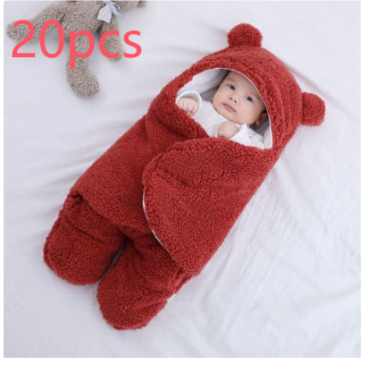 Baby Quilted Sleeping Bag Wrapper - Red / 20pcs