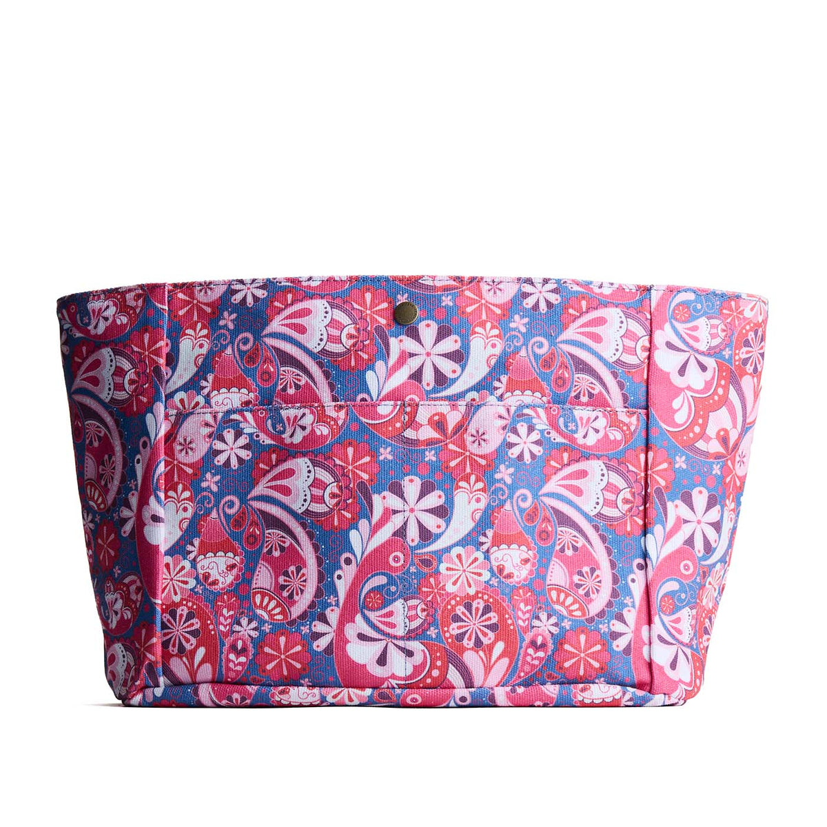 Printed Canvas Purse Organizer - Floralis / Classic / Large