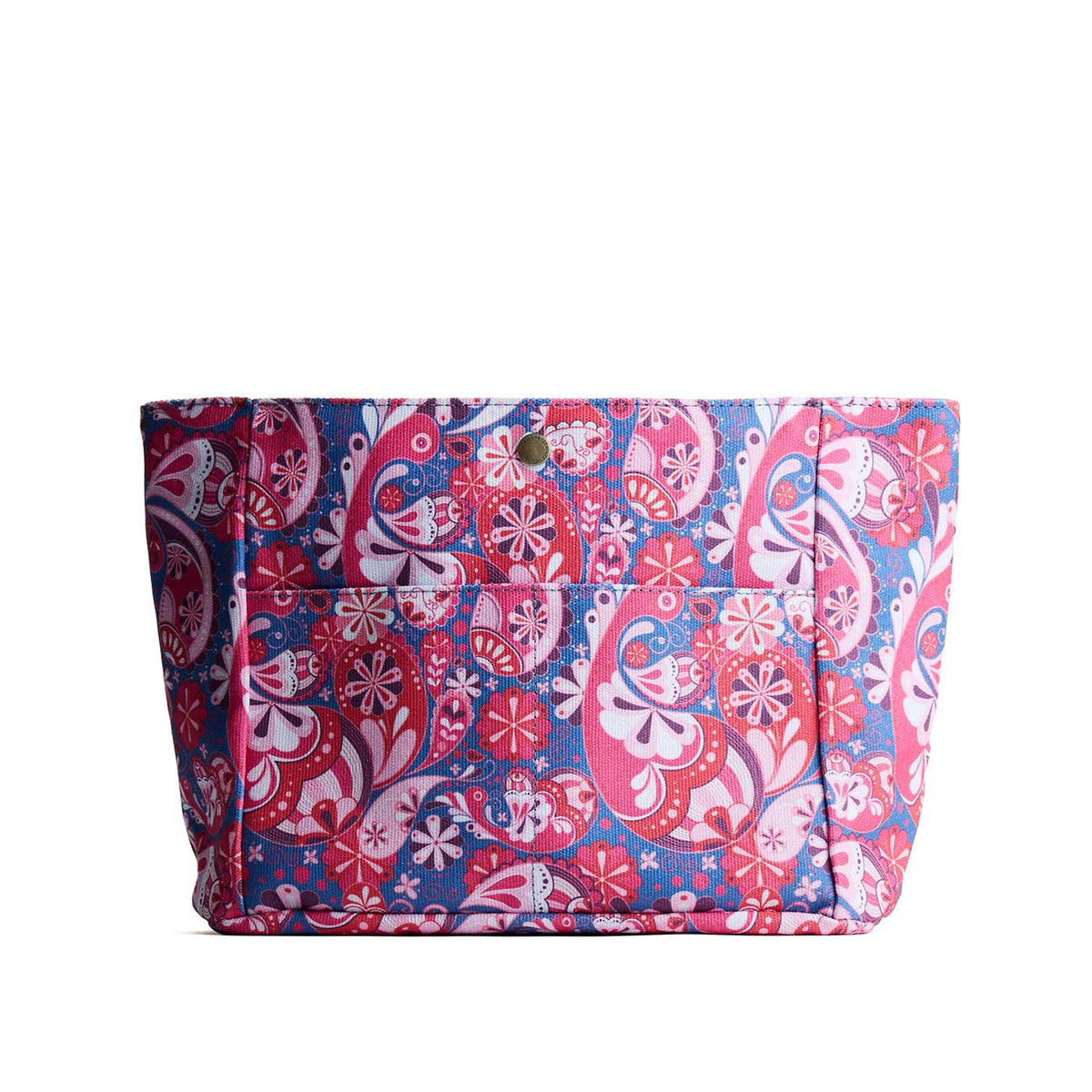 Printed Canvas Purse Organizer - Floralis / Classic / Medium